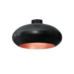 Lampa sufitowa COMPO OVAL czarny-miedziany  1xE27  /  1622
