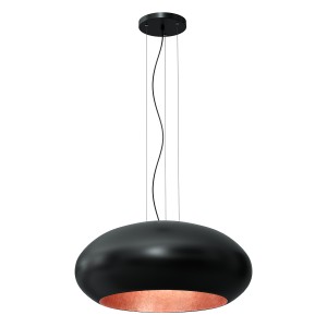 Lampa wisząca COMPO OVAL  czarny-miedziany 1xE27  /  1624