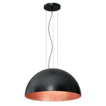 Lampa wisząca COMPO 1/2 BOOL czarny-miedziany 1xE27 / 1628
