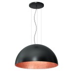 Lampa wisząca COMPO 1/2 BOOL czarny-miedziany 1xE27 / 1629