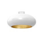 Lampa wisząca COMPO OVAL biały-złoty 1xE27 / 1676