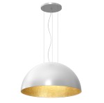 Lampa wisząca COMPO 1/2 BOOL biały-złoty 1xE27 / 1683