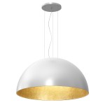 Lampa wisząca COMPO 1/2 BOOL biały-złoty 1xE27 / 1684
