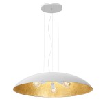 Lampa wisząca COMPO FLAT biały-złoty 1xE27 / 1685