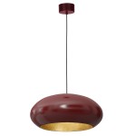 Lampa wisząca COMPO OVAL burgund-złoty 1xE27 / 1687