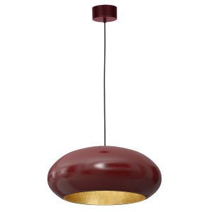 Lampa wisząca COMPO OVAL burgund-złoty 1xE27 / 1687