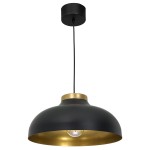 Lampa wisząca BASCA czarny-złoty 1xE27 / 1733