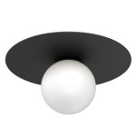 Lampa plafon FLAT czarny 1xE27  /  3308