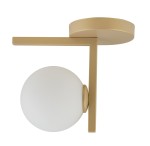 Plafon szklana kula złoty beż ANDY 1 33336