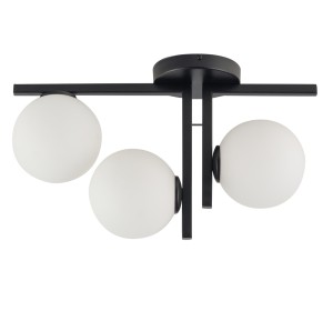 Plafon szklane kule czarny  ANDY 3 33286