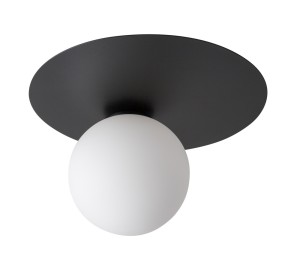 Plafon / kinkiet kula czarny ARGON 1 koło 33263