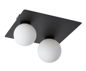 Plafon kule czarny ARGON 2 prostokąt 33276