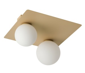 Plafon kule złoty beż ARGON 2 prostokąt 33277