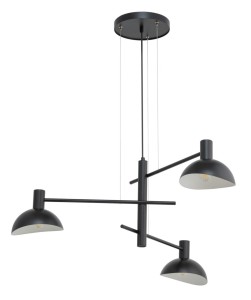 Lampa wisząca metalowa czarna ARTIS 3 40527