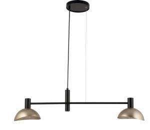 Lampa wisząca metalowa czarno-złota ARTIS 2 40566