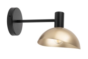 Kinkiet nowoczesny czarno-złoty ARTIS 40570