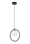 Lampa wisząca ring kula czarna AQUA 1 33407