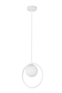 Lampa wisząca ring kula biała  AQUA 1 33408