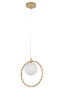 Lampa wisząca ring kula złoto-beżowa  AQUA 1 33409