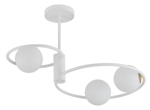Lampa sufitowa okręgi kule biała AQUA 3 33466