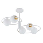 Lampa sufitowa okręgi kule biała  AQUA 5 33469