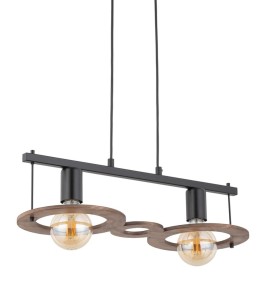Lampa wisząca boho czarno-brązowa COFFEE 2 zwis 32484