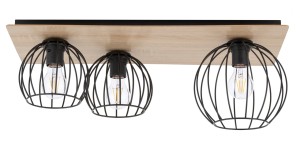 Plafon druciany sklejka dąb czarny CYBER 3 prostokąt 32359