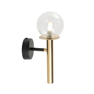 Kinkiet DAISY 1 złoto-transparentny 40761