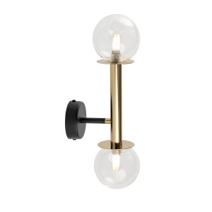 Kinkiet DAISY 2 złoto-transparentny 40762