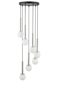 Lampa wisząca kule DAISY 7 srebrno-biały 40766