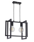 Lampa wisząca geometryczna loft czarna EDEN 2 32233