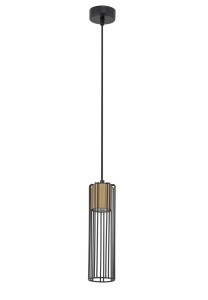 Lampa wisząca druciana tuba złota Fobia 1 33449