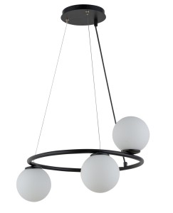 Lampa wisząca kule ring czarna GAMA KOŁO 3 33382