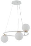 Lampa wisząca kule ring biała GAMA KOŁO 3 33384