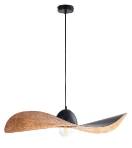 Lampa wisząca kapelusz czarna-miedziana KAPELLO L ø 76cm 32339