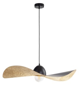 Lampa wisząca kapelusz czarno-złota  KAPELLO L ø 76cm  32340