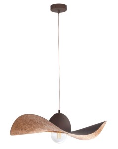 Lampa wisząca kapelusz brązowo-miedziana KAPELLO M ø 55cm 32352