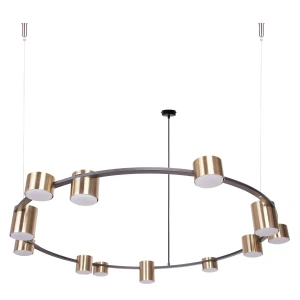 Lampa wisząca KODO 12xGX53 czarny/złoty szczotkowany 41333