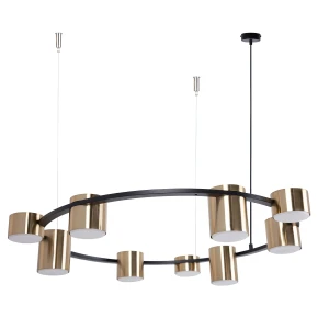 Lampa wisząca KODO 9xGX53  czarny/złoty szczotkowany 41332