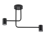 Lampa sufitowa nowoczesna czarna LUIS 2 33418