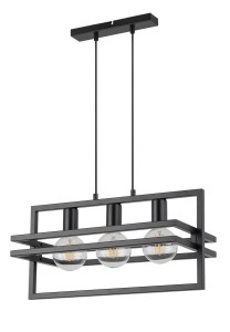 Lampa wisząca industrialna czarna MERCI 3 32394