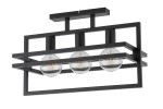 Plafon loftowy metalowy czarny MERCI 3 32406