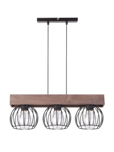 Lampa wisząca druciana loftowa brąz MILAN 3 31574