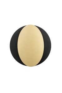 OVO kinkiet czarny/złoty 40871