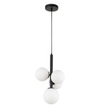 Lampa wisząca kule PERLA 4 czarny 33487