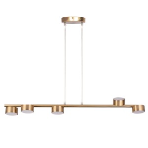 Lampa wisząca PUNTO 5 złoty szczotkowany 40829