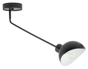 Lampa sufitowa na wysięgniku czarno-biała  ROY 1 32427