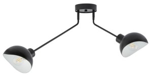 Lampa sufitowa na wysięgniku czarno-biała ROY 2 32429