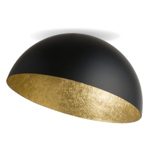 Plafon kopuła czarno-złoty  SFERA 70 /  32472