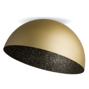 Plafon kopuła złoto-czarny nakrapiany  SFERA 70 /  32480